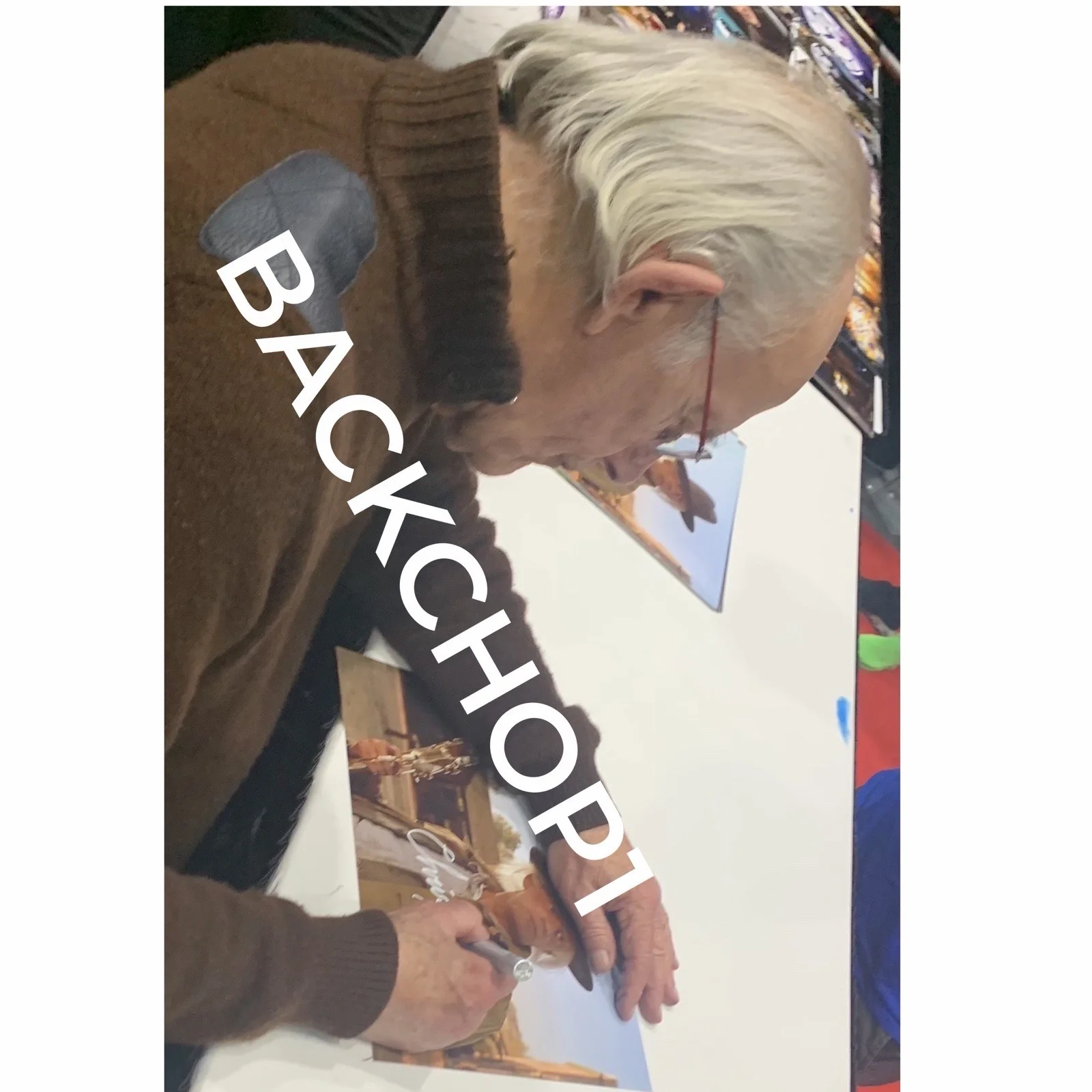 RARE! Christopher Lloyd Signed Back To The Future 2 11x14 Doc Brown! PROOF!, image 2