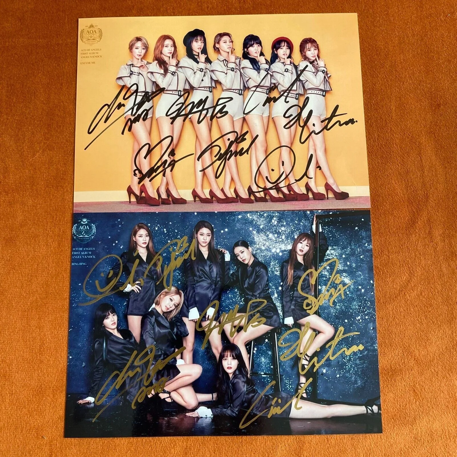 AOA Group Autographed Signed Photo 4*6 K-POP Picture Collection 2021, image 2