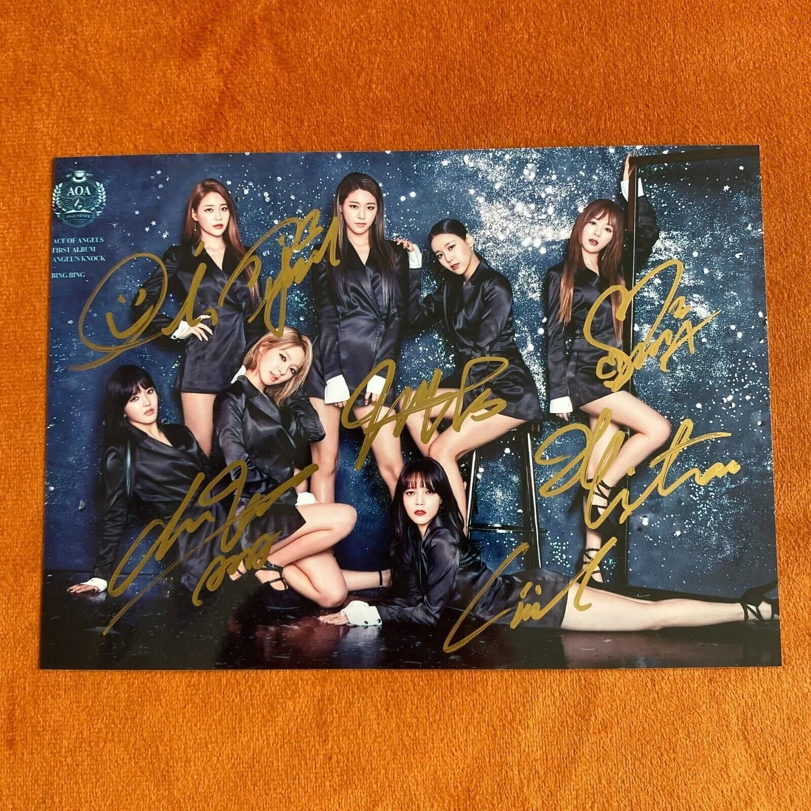 AOA Group Autographed Signed Photo 4*6 K-POP Picture Collection 2021, image 3