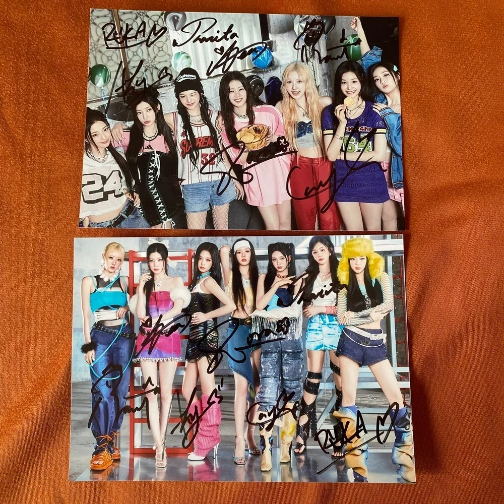 BABYMONSTER Group Photo K-POP Collection K-POP 4*6 Autographed Signed 2024, изображение 2