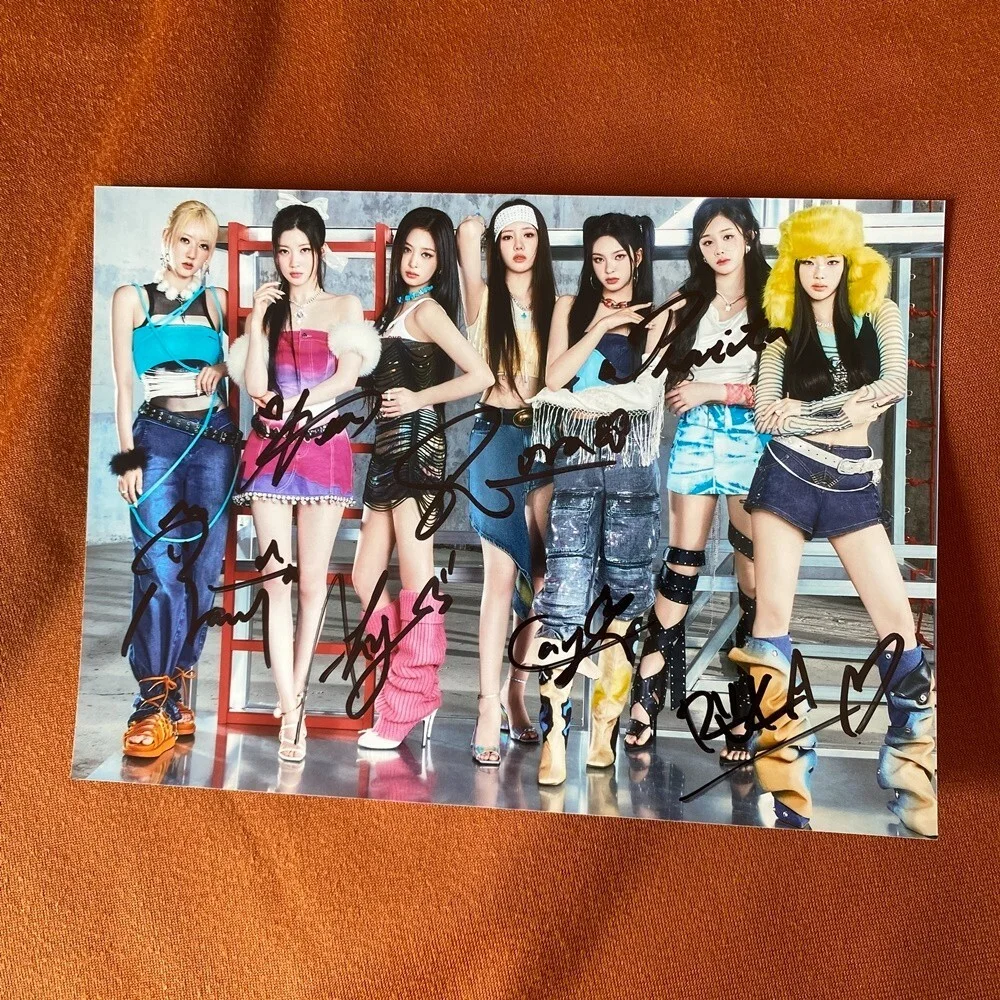 BABYMONSTER Group Photo K-POP Collection K-POP 4*6 Autographed Signed 2024, изображение 3