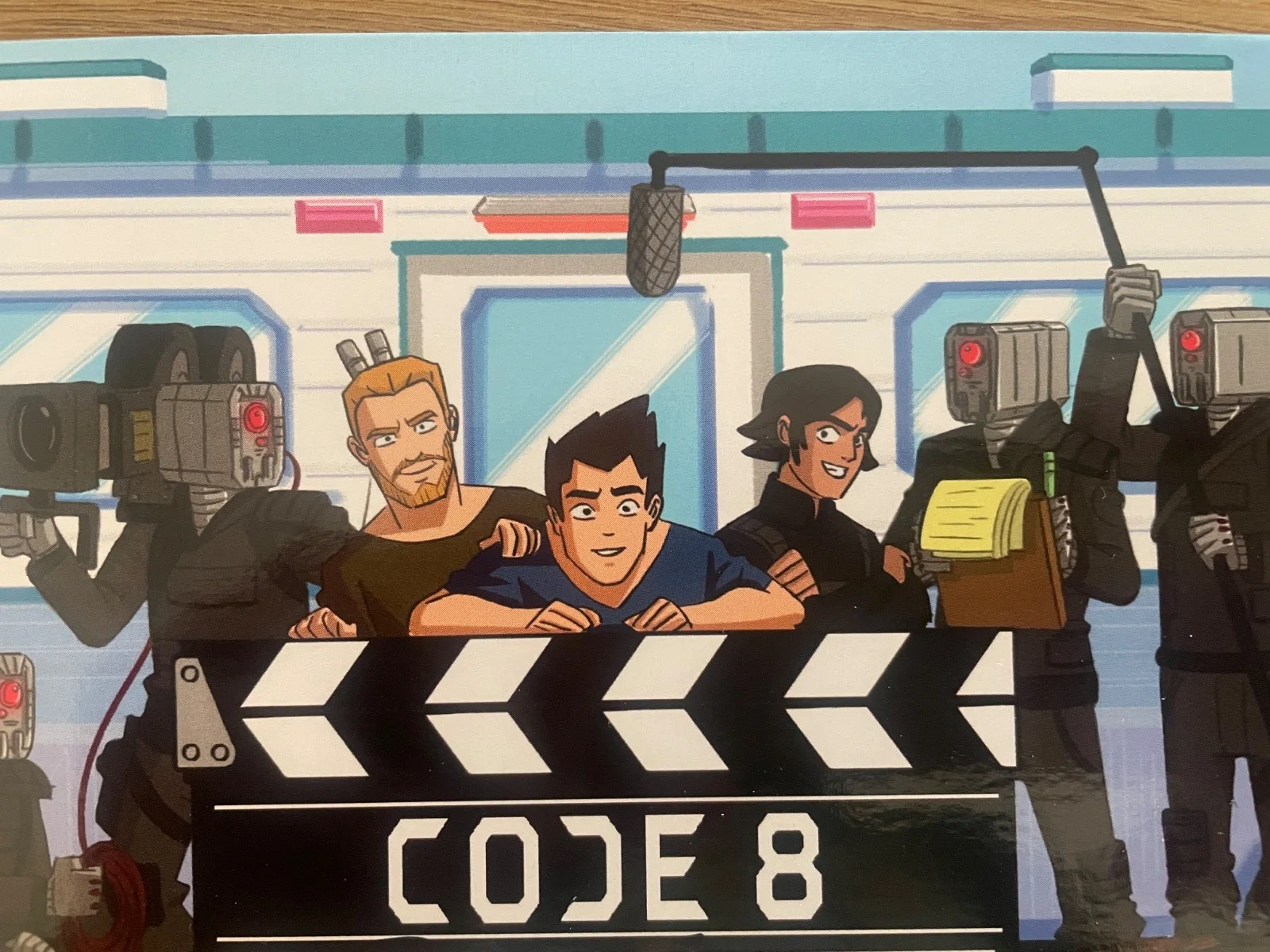 Code 8 Movie Signed Postcode - Stephen & Robbie Amell, image 3