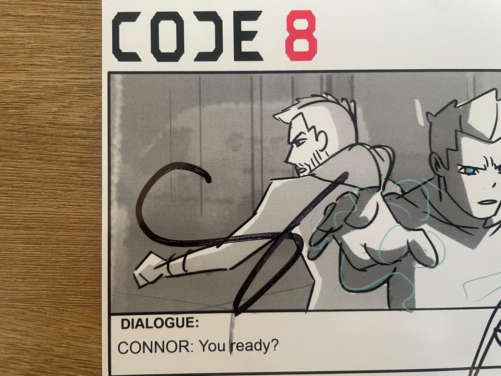 Code 8 Movie Signed Postcode - Stephen & Robbie Amell, image 2