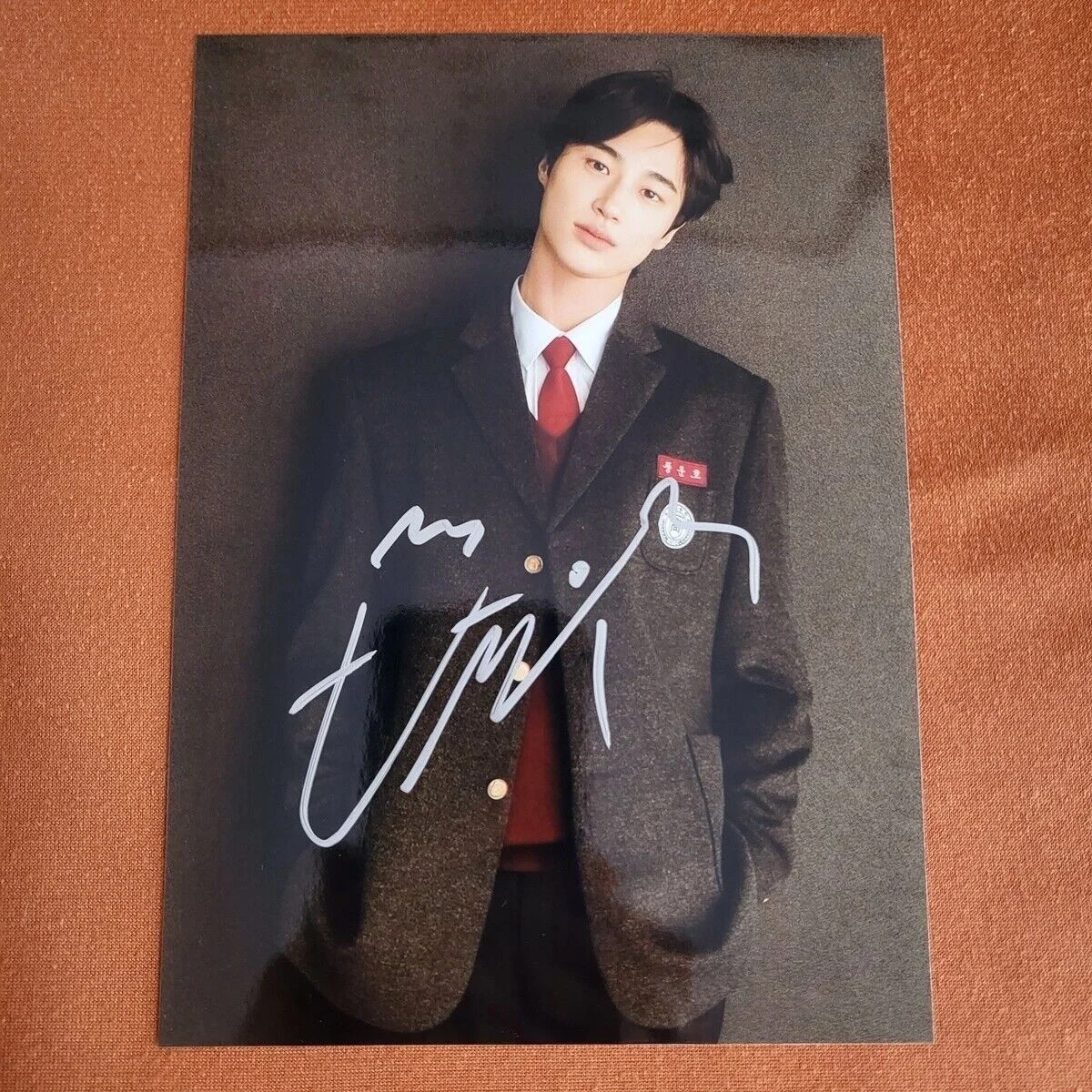 Lovely Runner Byeon Woo-Seok Signed Autographed Photo K-POP Collection 4*6 2024A, image 3