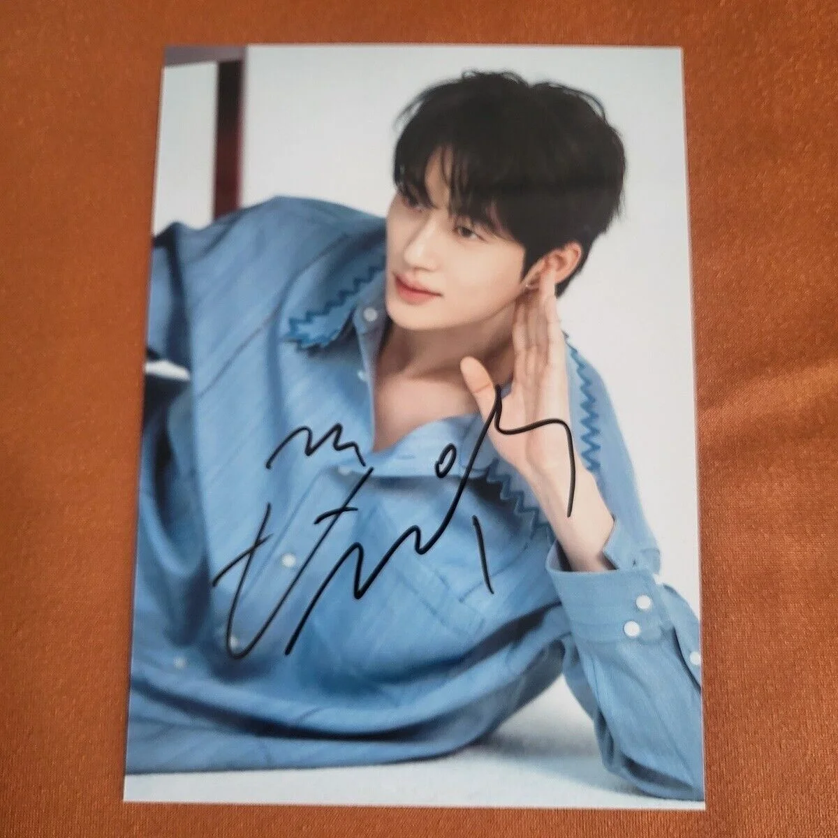 Lovely Runner Byeon Woo-Seok Signed Autographed Photo K-POP Collection 4*6 2024A, image 4