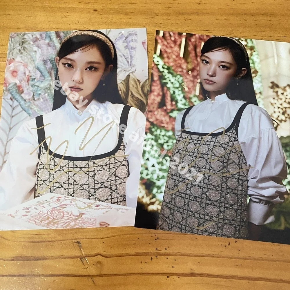 NEWJEANS HAERIN Autographed Signed Photo K-POP Collection 4*6 2025A, image 2