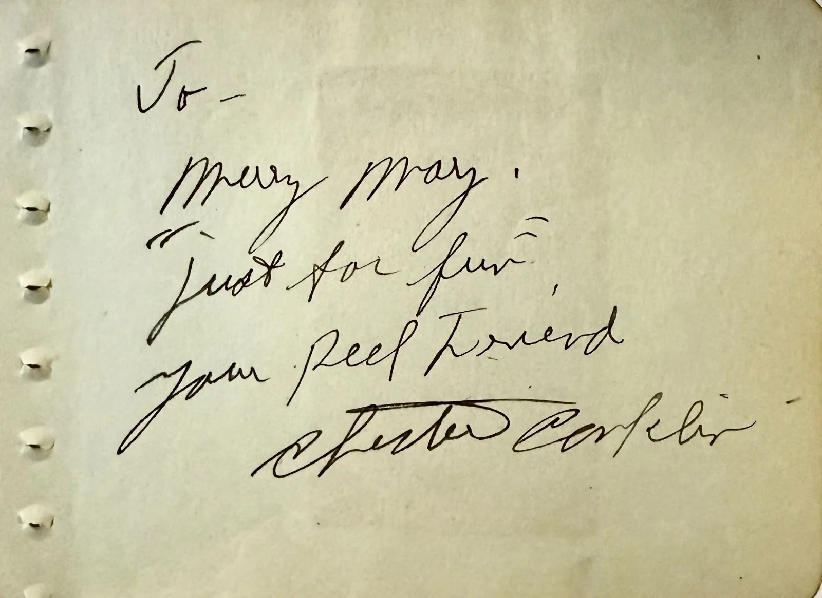 Chester Conklin — CHESTER CONKLIN Signed Autographed 4x5 ALBUM PAGE MODERN TIMES KEYSTONE KOPS, изображение 3