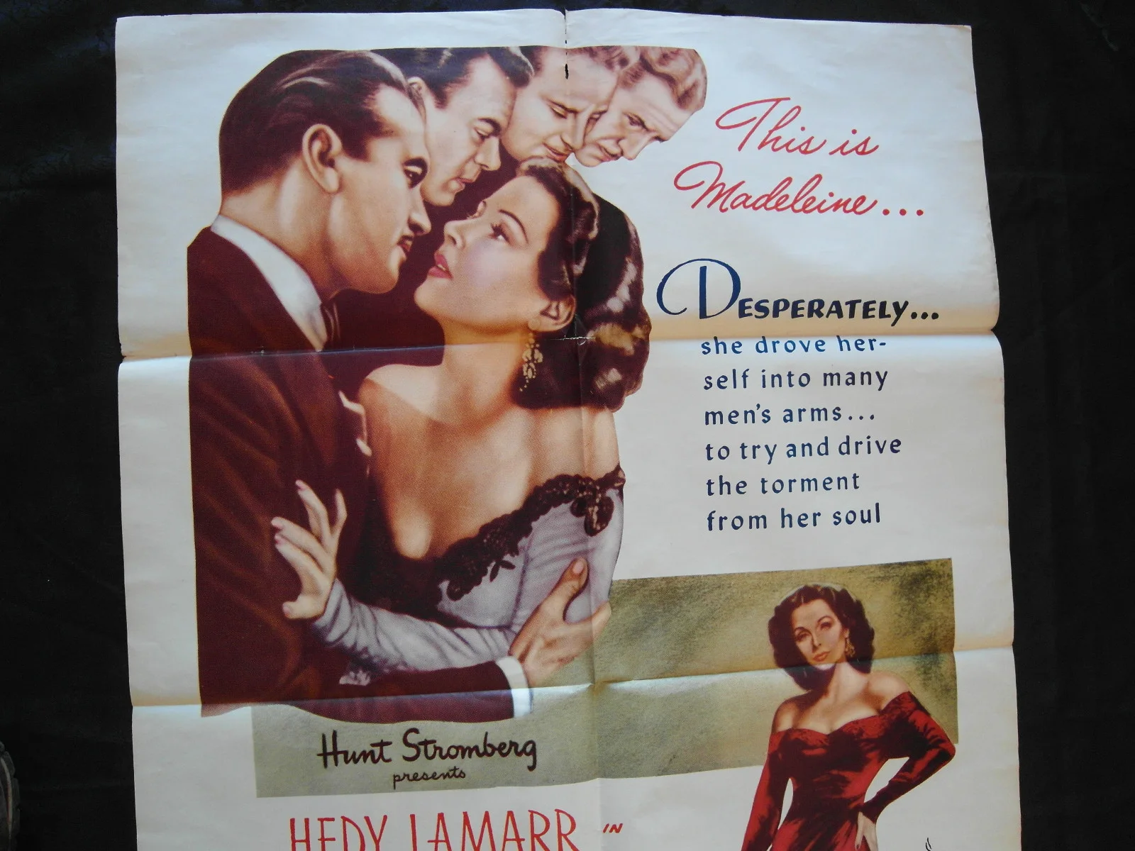 ORIGINAL FILM POSTER 1947 SINS OF MADELEINE HEDY LAMARR, изображение 2
