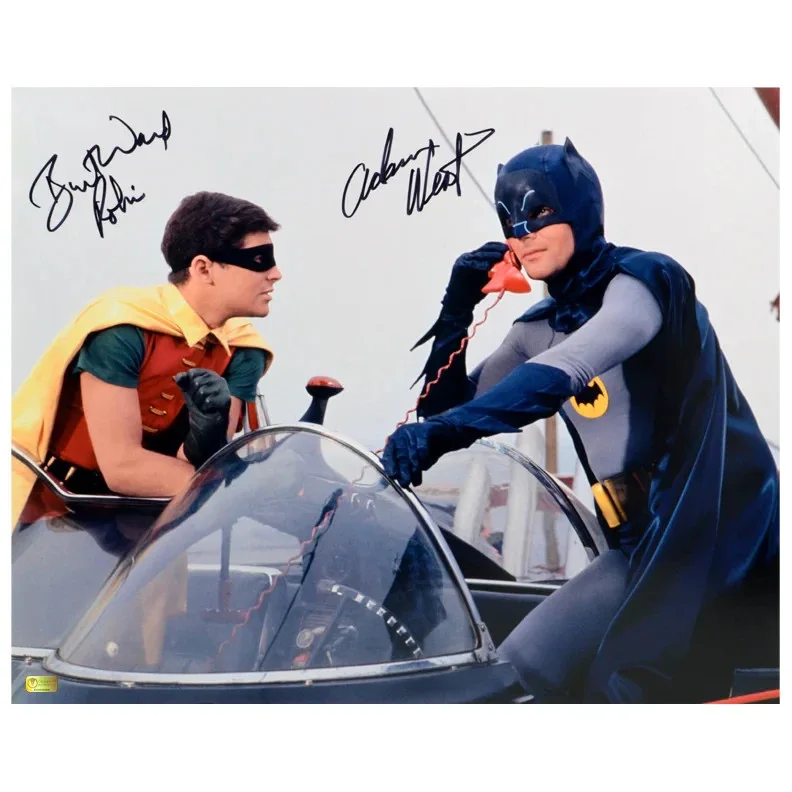 BATMAN CAST — 1966 BATMAN TV SHOW CAST SIGNED 8X11 PHOTO ADAM WEST BURT WARD AUTOGRAPH REPRINT