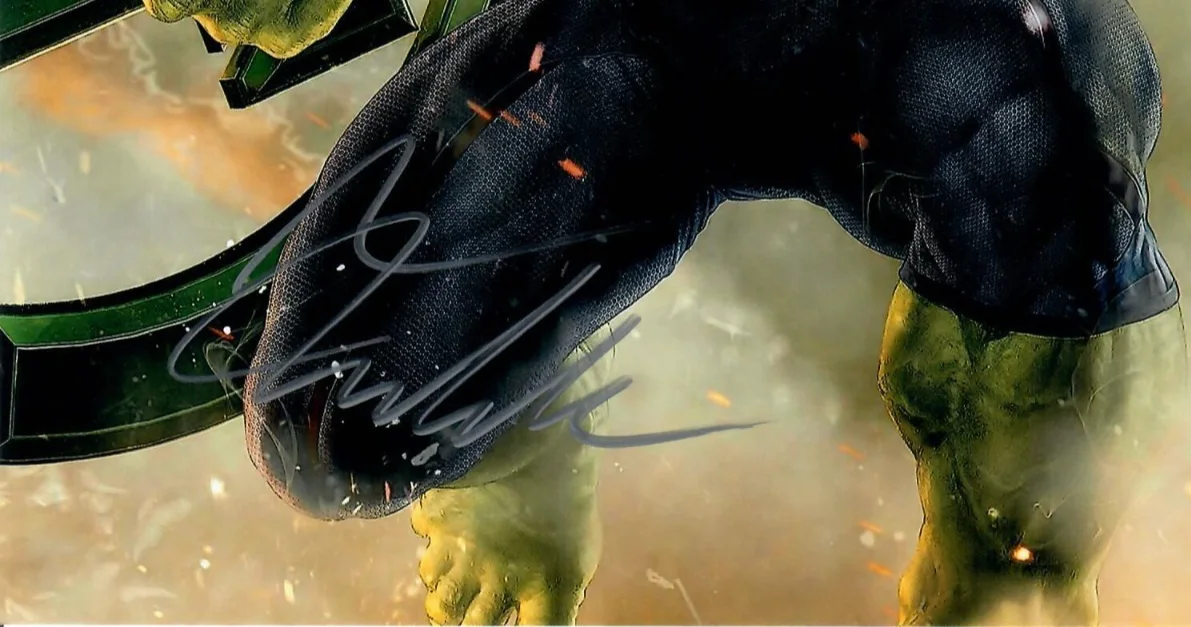Mark Ruffalo — Mark Ruffalo The Hulk Movie Actor Hollywood Signed 8 x 10 Photo TTM COA, изображение 2