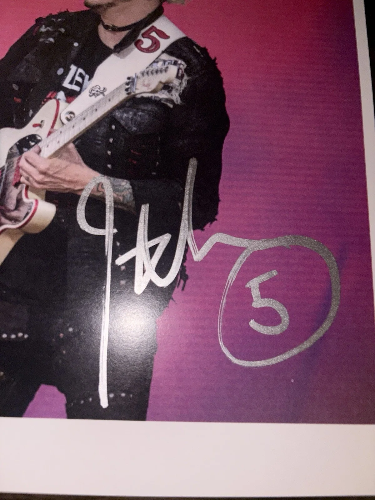 Motley Crue Nikki Sixx and John 5 Signed / Autographed 8 x 10 photo COA, изображение 2