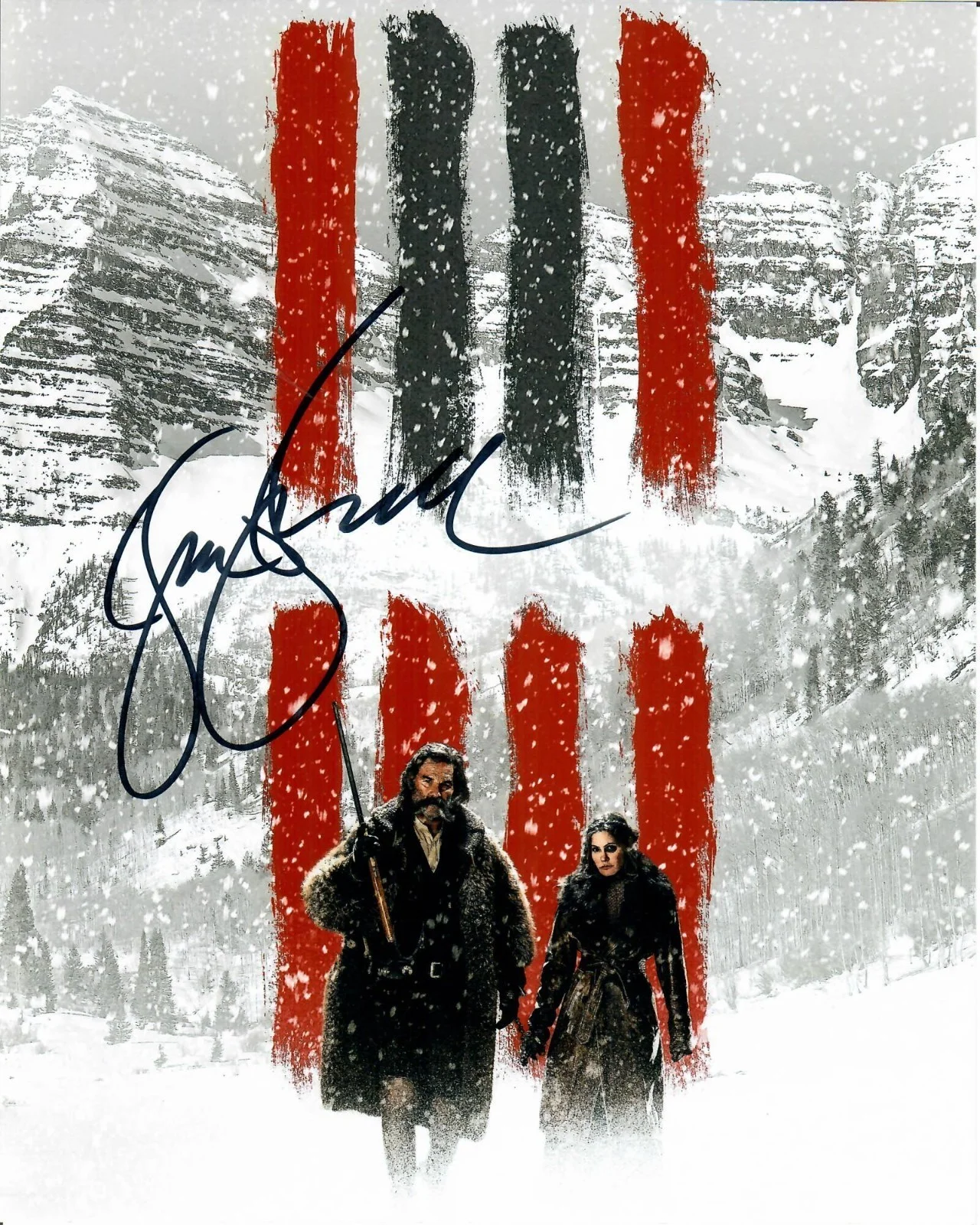 Kurt Russell — Kurt Russell The Hateful Eight As John Ruth Signed 8 x 10 Photo TTM COA