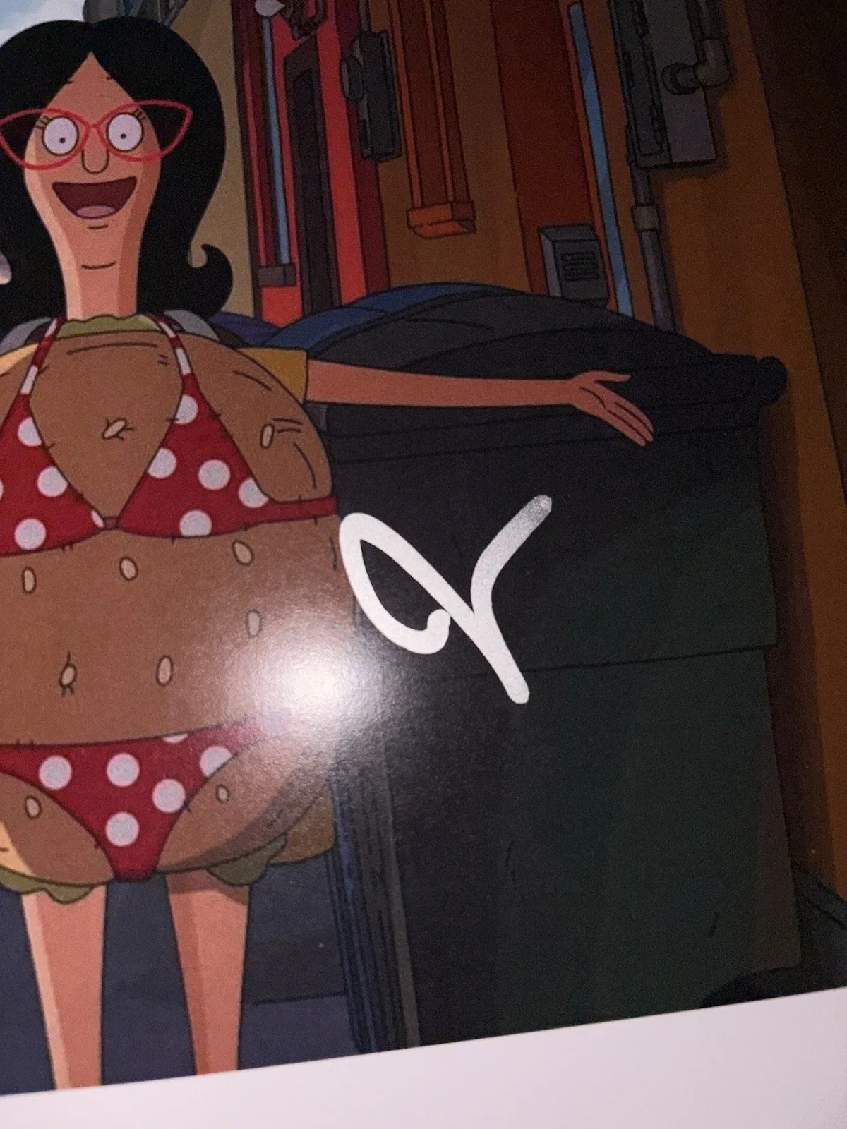 John Roberts Bobs Burgers “Linda Belcher” Signed / Autographed 8 x 10 photo COA, изображение 2
