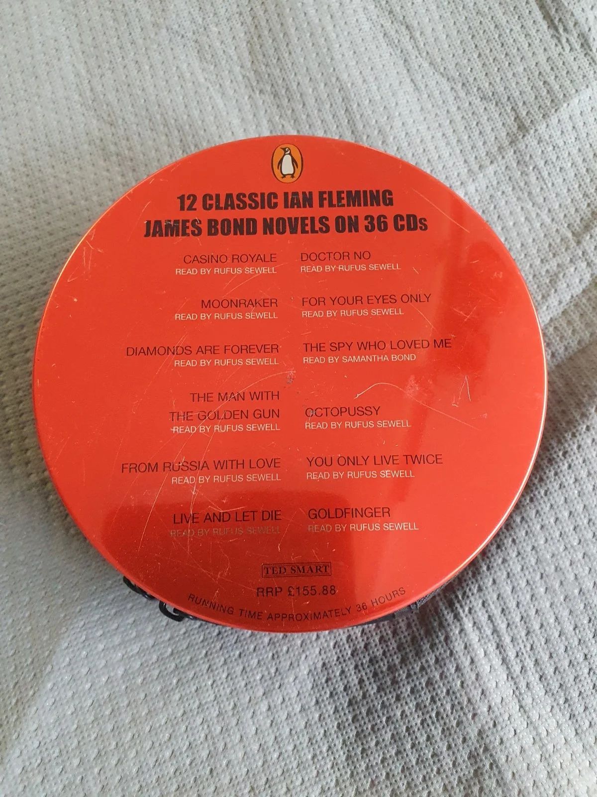 007 James Bond 36 Disk Novel In Metal Case, image 3