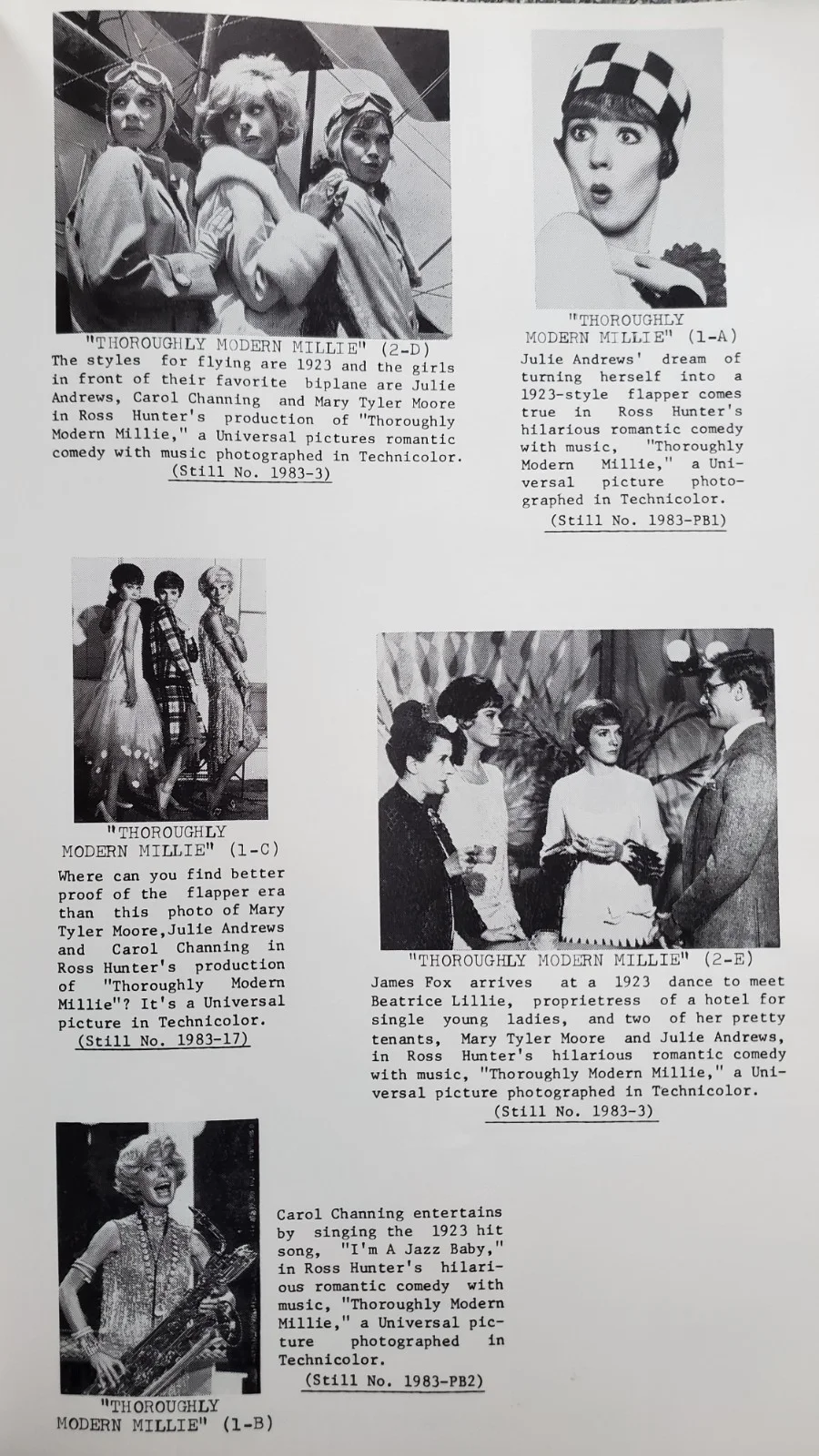 THOROUGHLY MODERN MILLIE - RARE VINTAGE 1967 US PRESSBOOK - JULIE ANDREWS, изображение 2