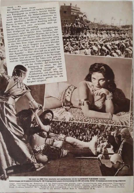 JOAN COLLINS - LAND OF THE PHARAOHS - VINTAGE ORIGINAL GERMAN FILM PROGRAM, image 3