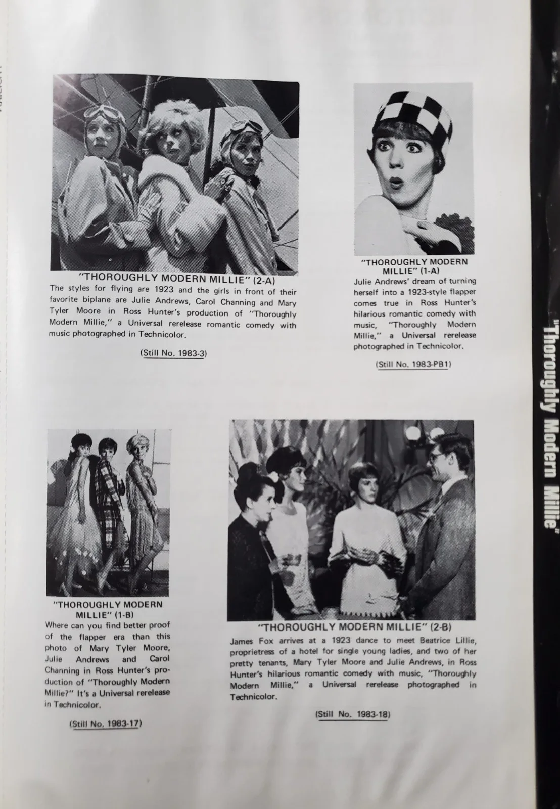 THOROUGHLY MODERN MILLIE - RARE VINTAGE 1972 US PRESSBOOK - JULIE ANDREWS, image 4