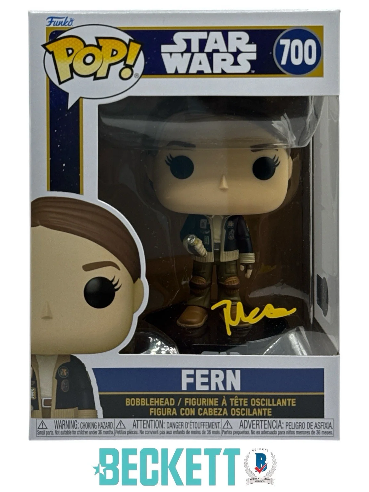 Ryan Kiera Armstrong — Ryan Kiera Armstrong Autograph Signed Star Wars Fern Funko Pop Beckett COA