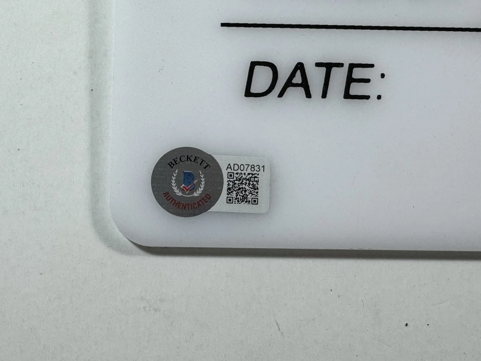 Spike Lee — SPIKE LEE SIGNED DIRECTOR CLAPBOARD BECKETT BAS COA AD07831, image 2