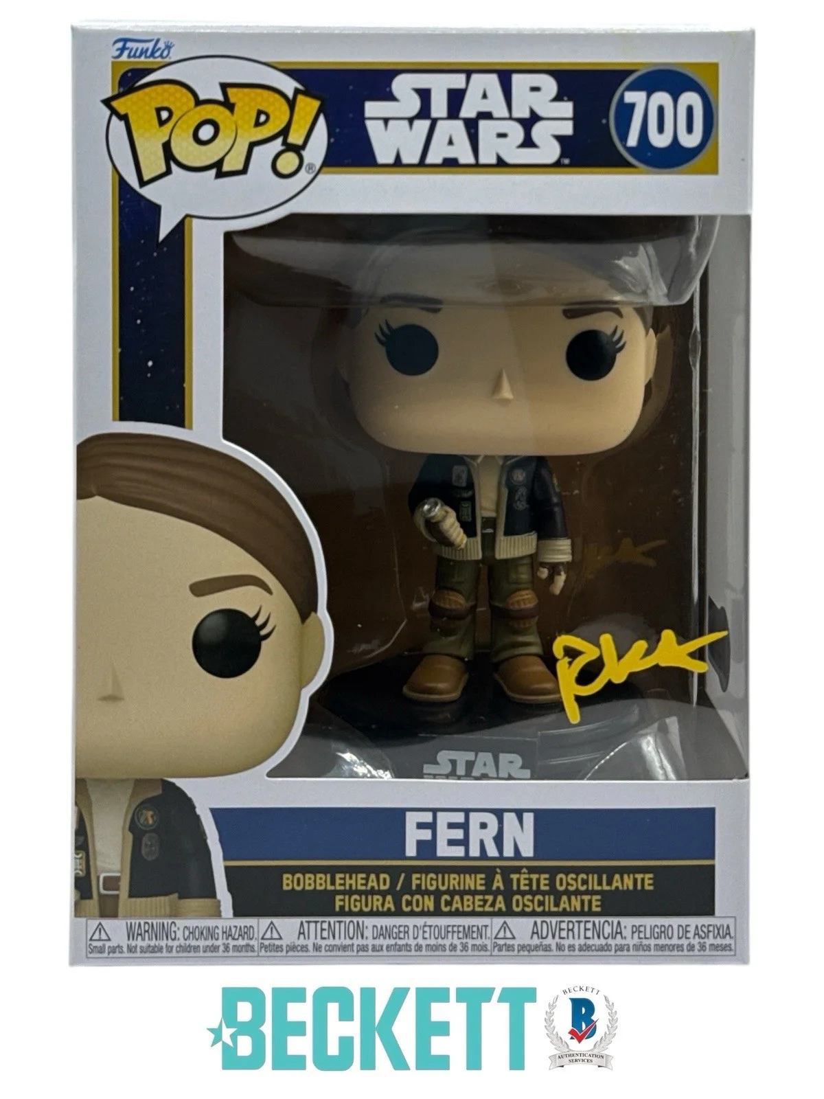Ryan Kiera Armstrong — Ryan Kiera Armstrong Autograph Signed Star Wars Fern Funko Pop Beckett COA