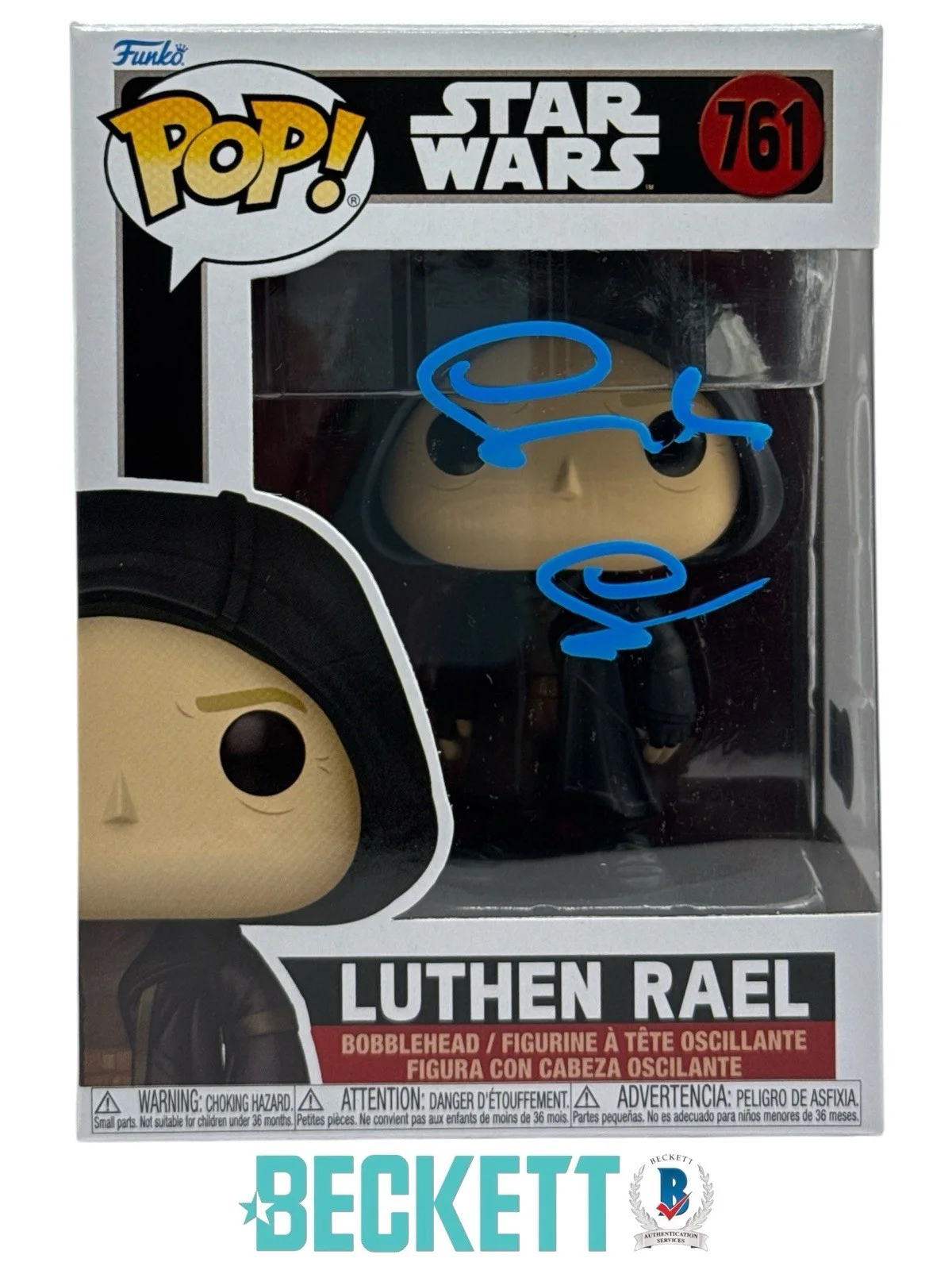 Stellan Skarsgard — Stellan Skarsgard Autograph Signed Star Wars Luthen Rael Funko Pop Beckett COA