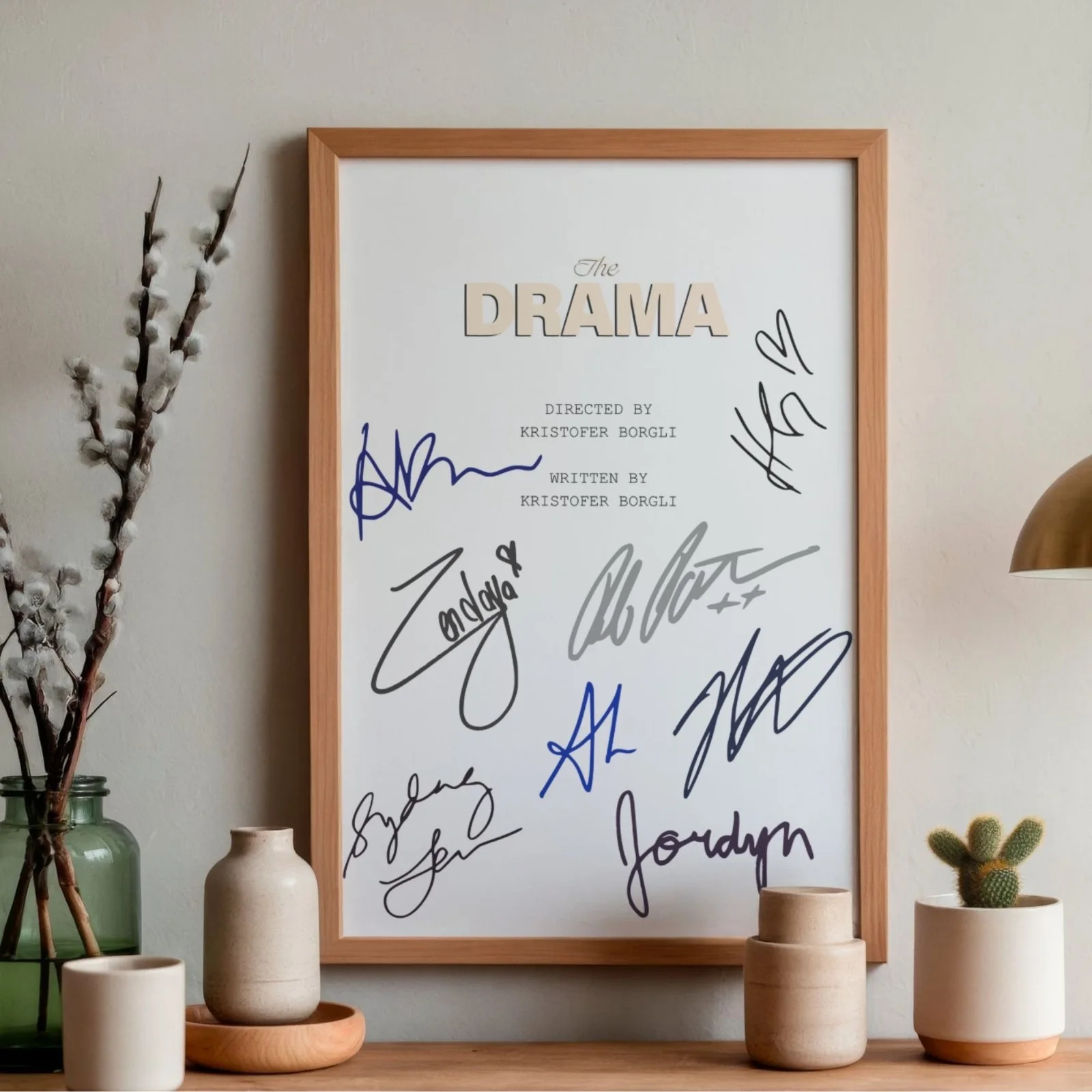 The Drama Inspired Poster A4 Pre-Printed Signature Script Style Wall Art Gift, image 2