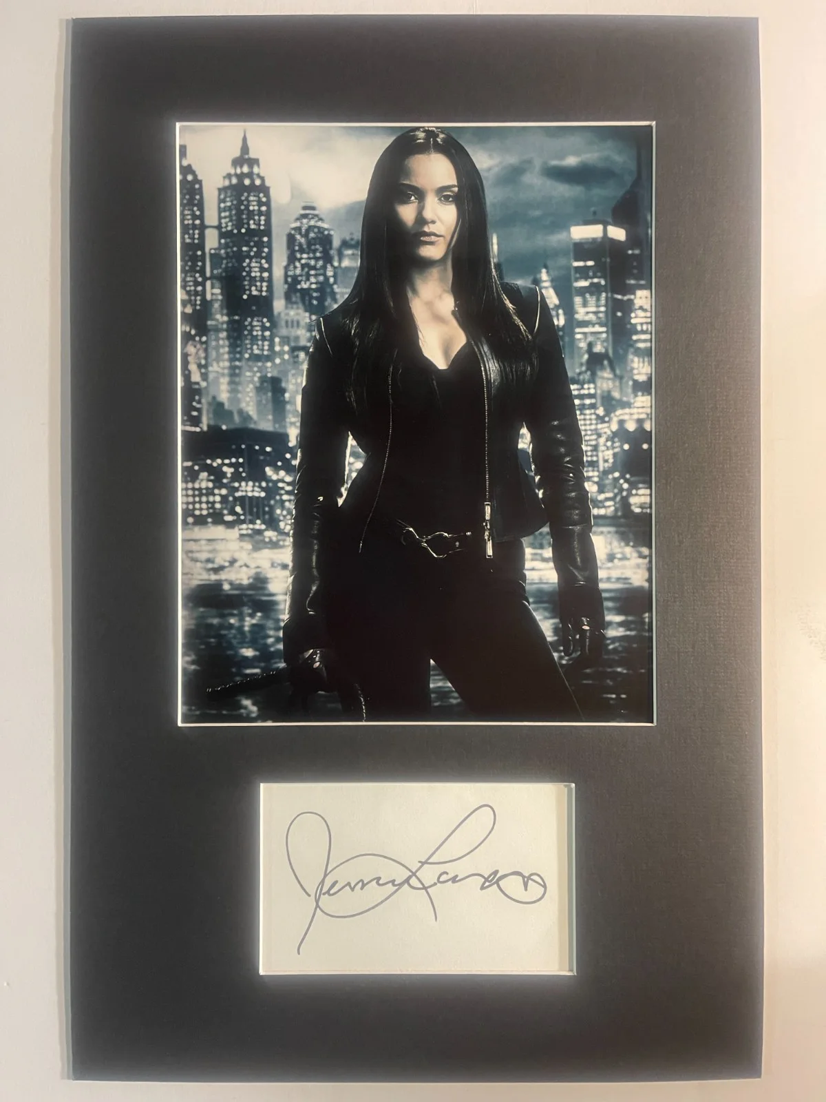 JESSICA LUCAS — Jessica Lucas Gotham W/COA matted signed index card with photo 11x17 #1 Tabitha