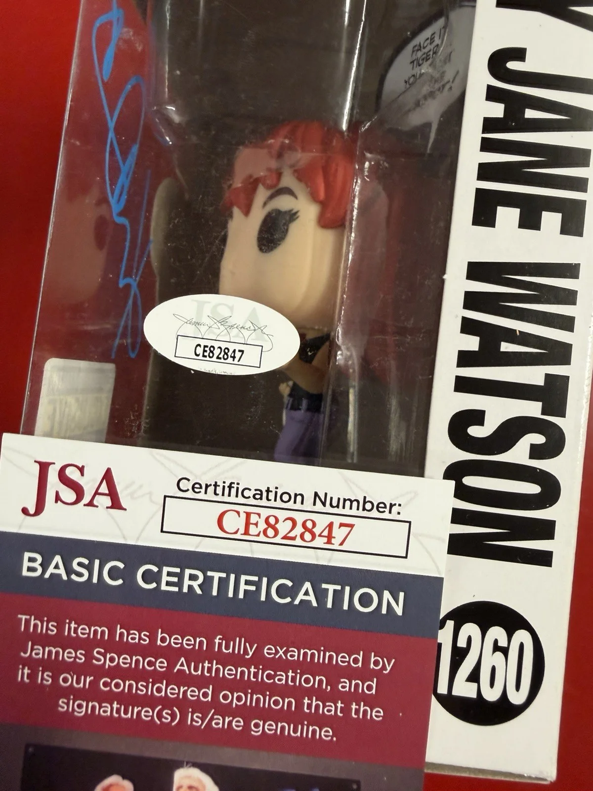 KIRSTEN DUNST — Kirsten Dunst Signed Mary Jane Watson Funko Pop 1260 Spider-Man JSA COA, изображение 4