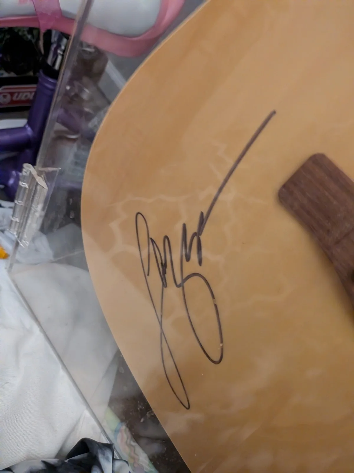 Rogue Original Acoustic Guitar Signed by Luke Bryan, Music Industry Collectible, image 3