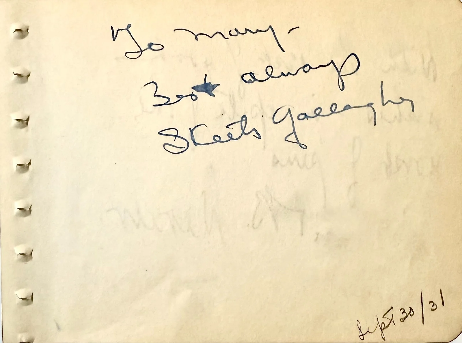 H.B. Warner, Skeets Gallagher — H.B. WARNER & SKEETS GALLAGHER Dual Signed Autographed ALBUM PAGE LOST HORIZON, изображение 2
