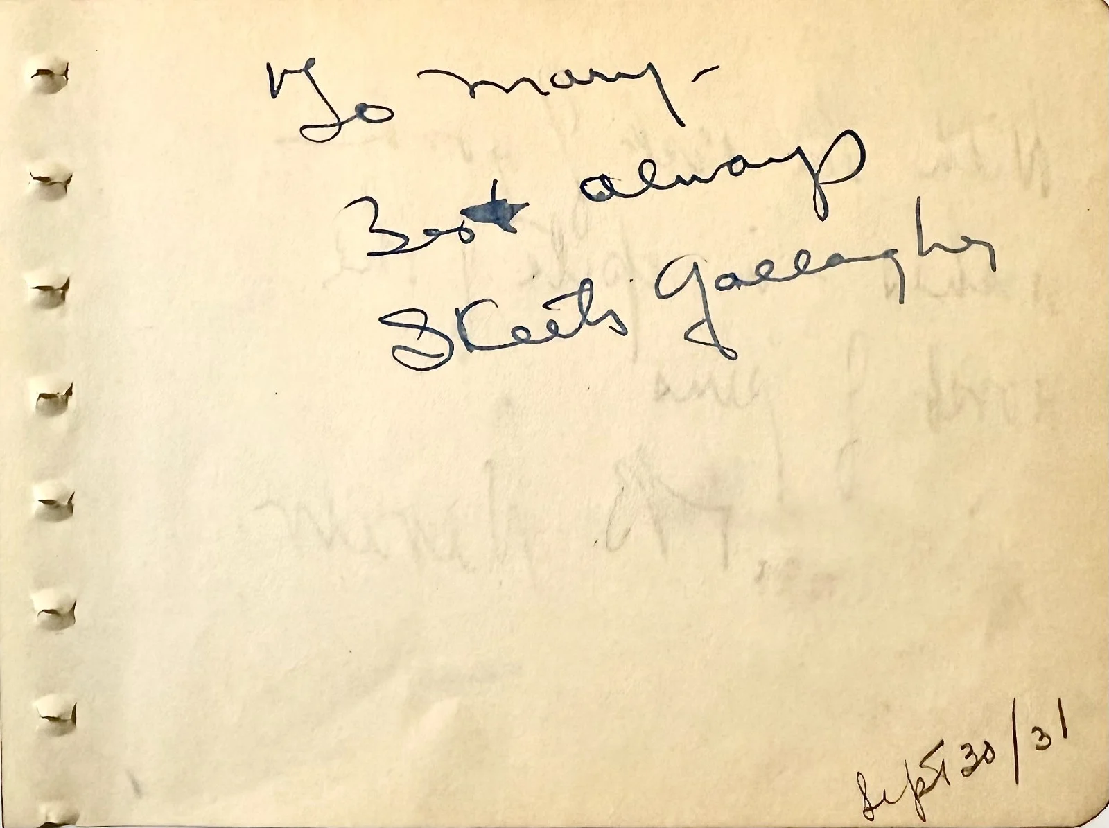 H.B. Warner, Skeets Gallagher — H.B. WARNER & SKEETS GALLAGHER Dual Signed Autographed ALBUM PAGE LOST HORIZON, изображение 4