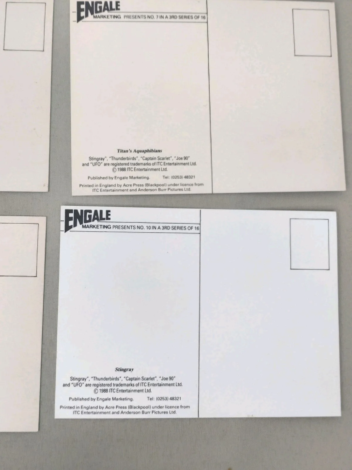 Gerry Anderson Engale series 3 Postcards 15 Of 16 (Missing Card No. 4) 1988, image 5