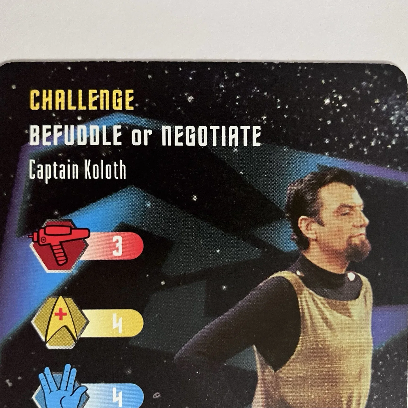 William Campbell — STAR TREK Signed TRIBBLES Card / WILLIAM CAMPBELL (1923-2011) as Captain Koloth, изображение 2