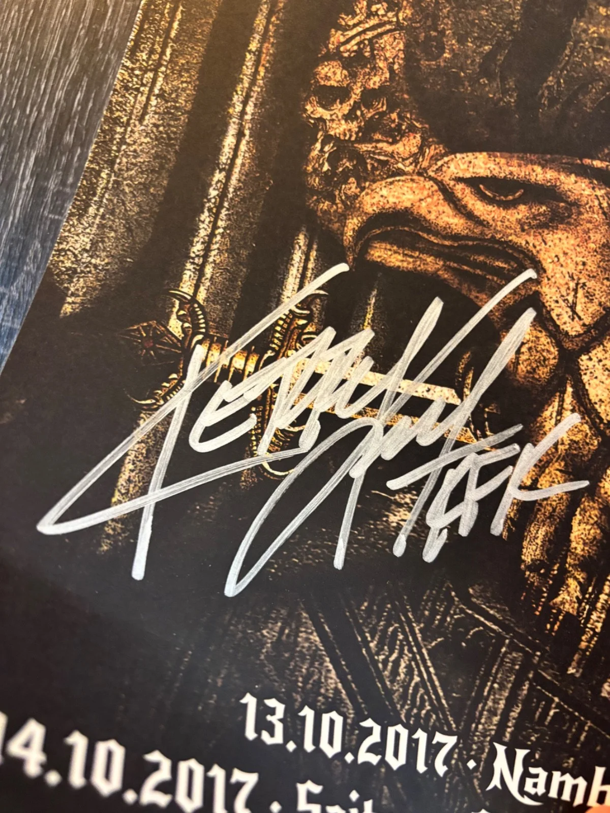 SLAYER SIGNED AUTOGRAPHED 11X17 JAPAN TOUR POSTER X4 TOM ARAYA KERRY KING /150, изображение 4