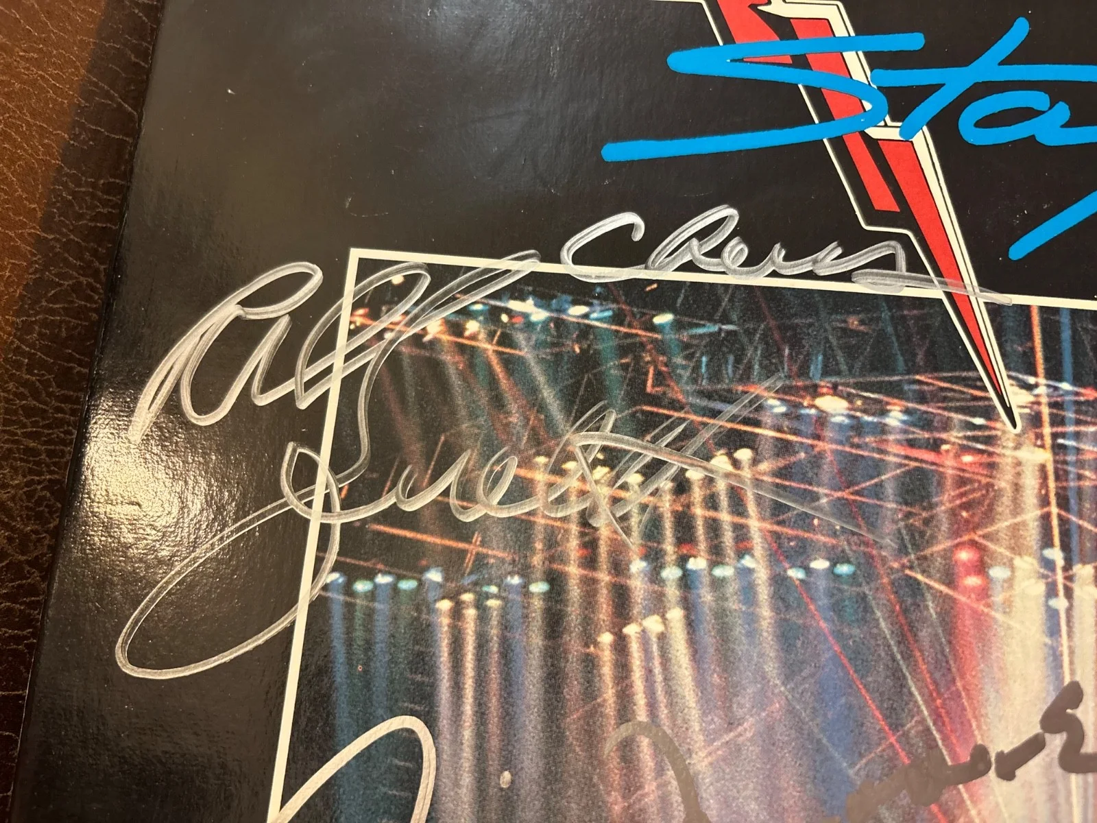 TRIUMPH SIGNED AUTOGRAPHED STAGES DOUBLE LP VINYL X2 RIK & GIL RARE PROOF, image 3