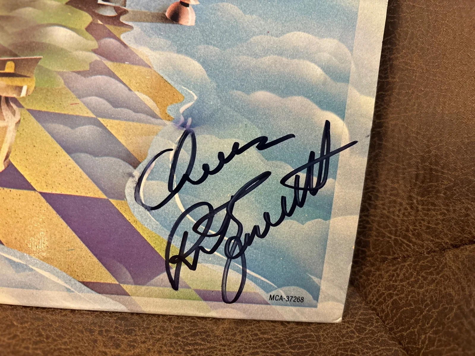 TRIUMPH SIGNED AUTOGRAPHED JUST A GAME LP VINYL X2 RIK & GIL RARE PROOF, image 2