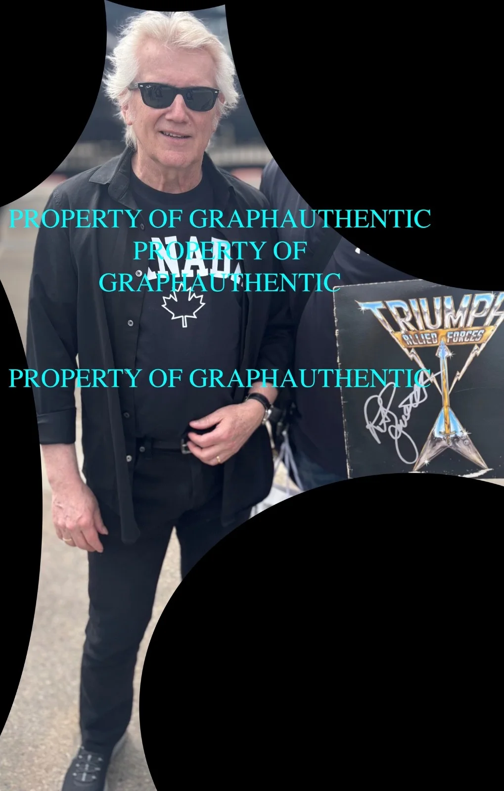 TRIUMPH SIGNED AUTOGRAPHED NEVER SURRENDER LP VINYL X2 RIK & GIL RARE PROOF, image 4