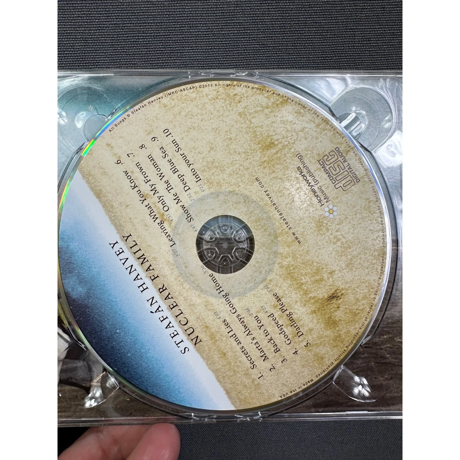 Steafan Hanvey Nuclear Family CD Signed Autographed 2013Folk Rock Liam O Maonlai, изображение 2