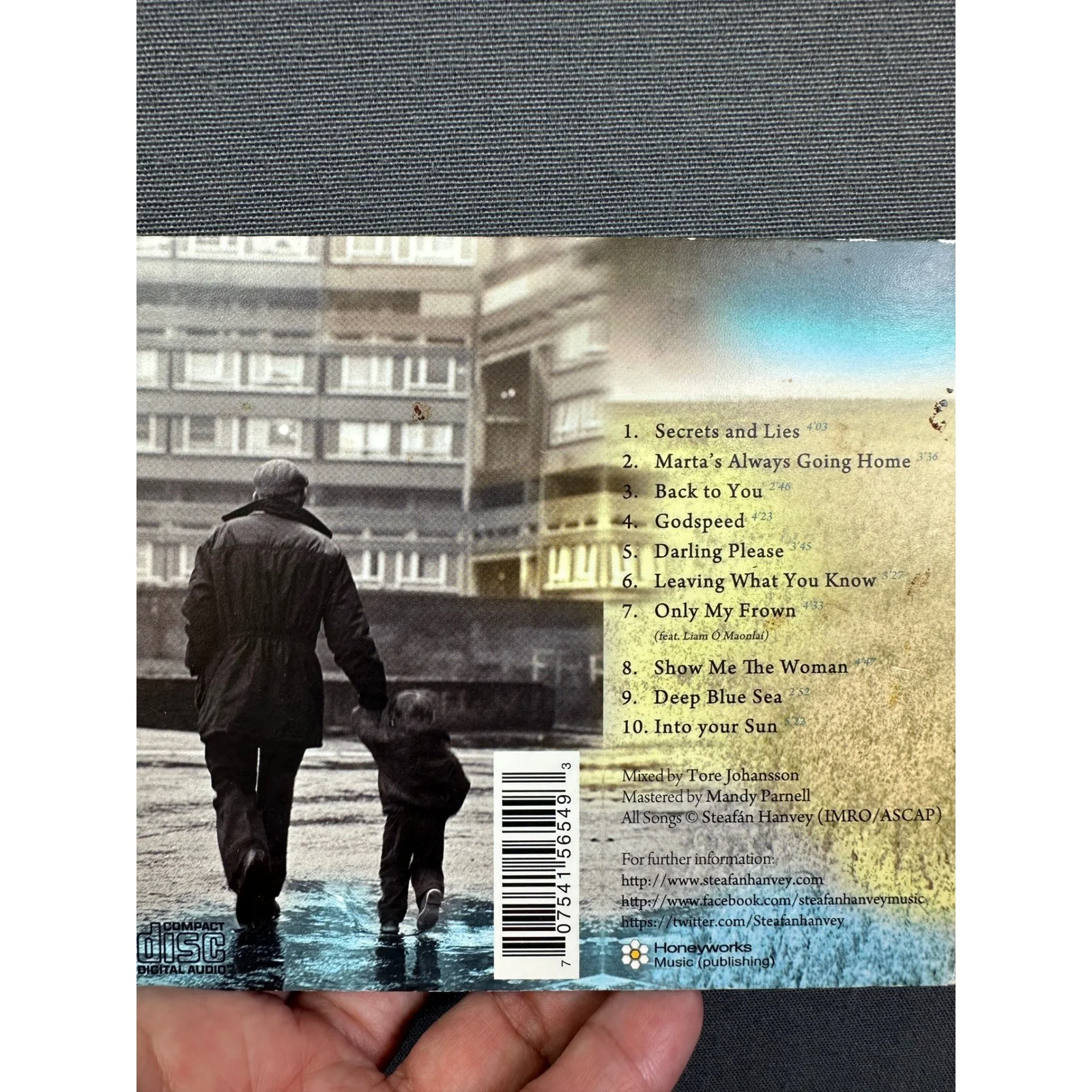 Steafan Hanvey Nuclear Family CD Signed Autographed 2013Folk Rock Liam O Maonlai, изображение 4