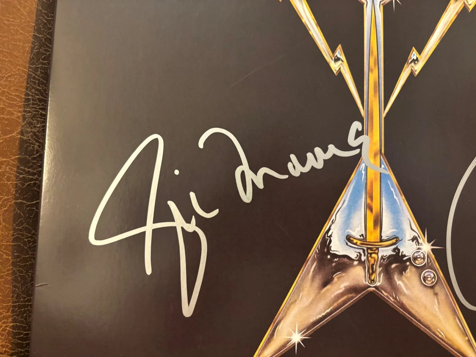 TRIUMPH SIGNED AUTOGRAPHED ALLIED FORCES LP VINYL X2 RIK & GIL RARE PROOF (2), изображение 2