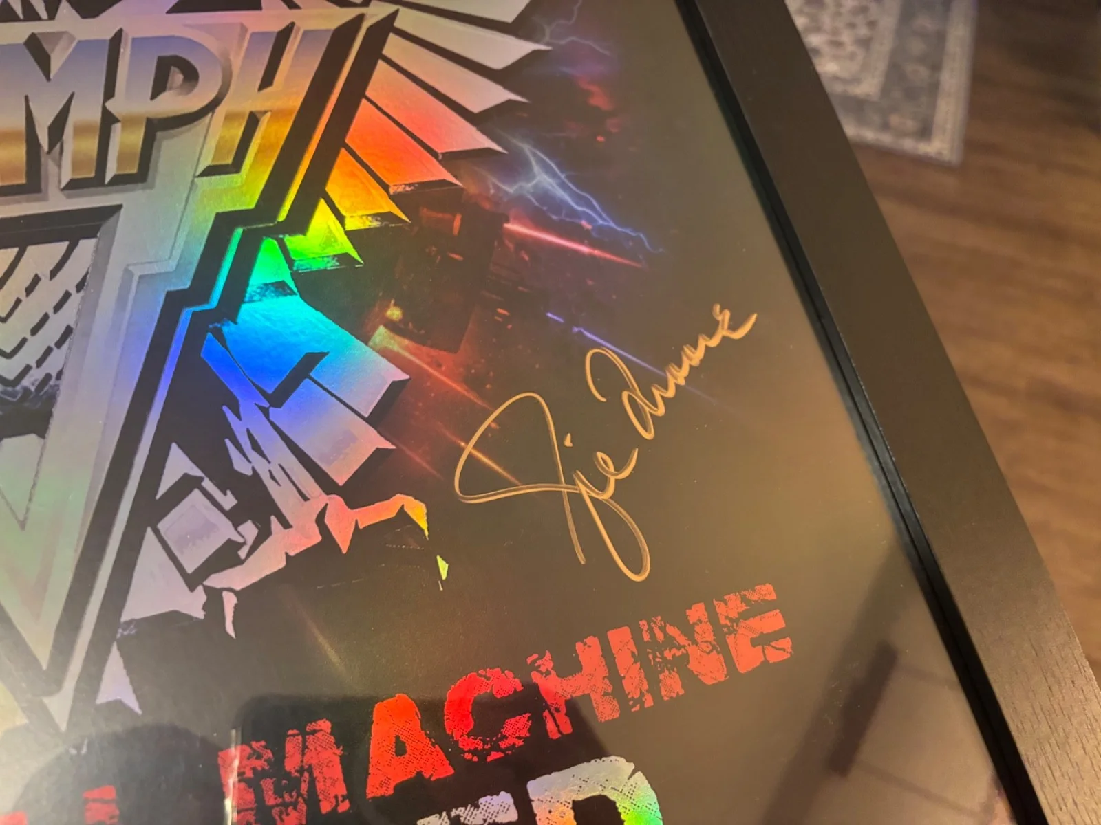 TRIUMPH SIGNED AUTOGRAPHED 2026 TOUR POSTER *FRAMED* RIK & GIL RARE PROOF RELOAD, изображение 3