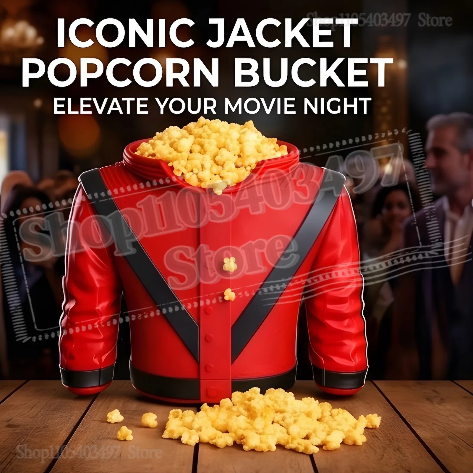 Michael Jackson - Iconic Red Jacket Popcorn Bucket Collectible Snack Bowl - UK, image 3