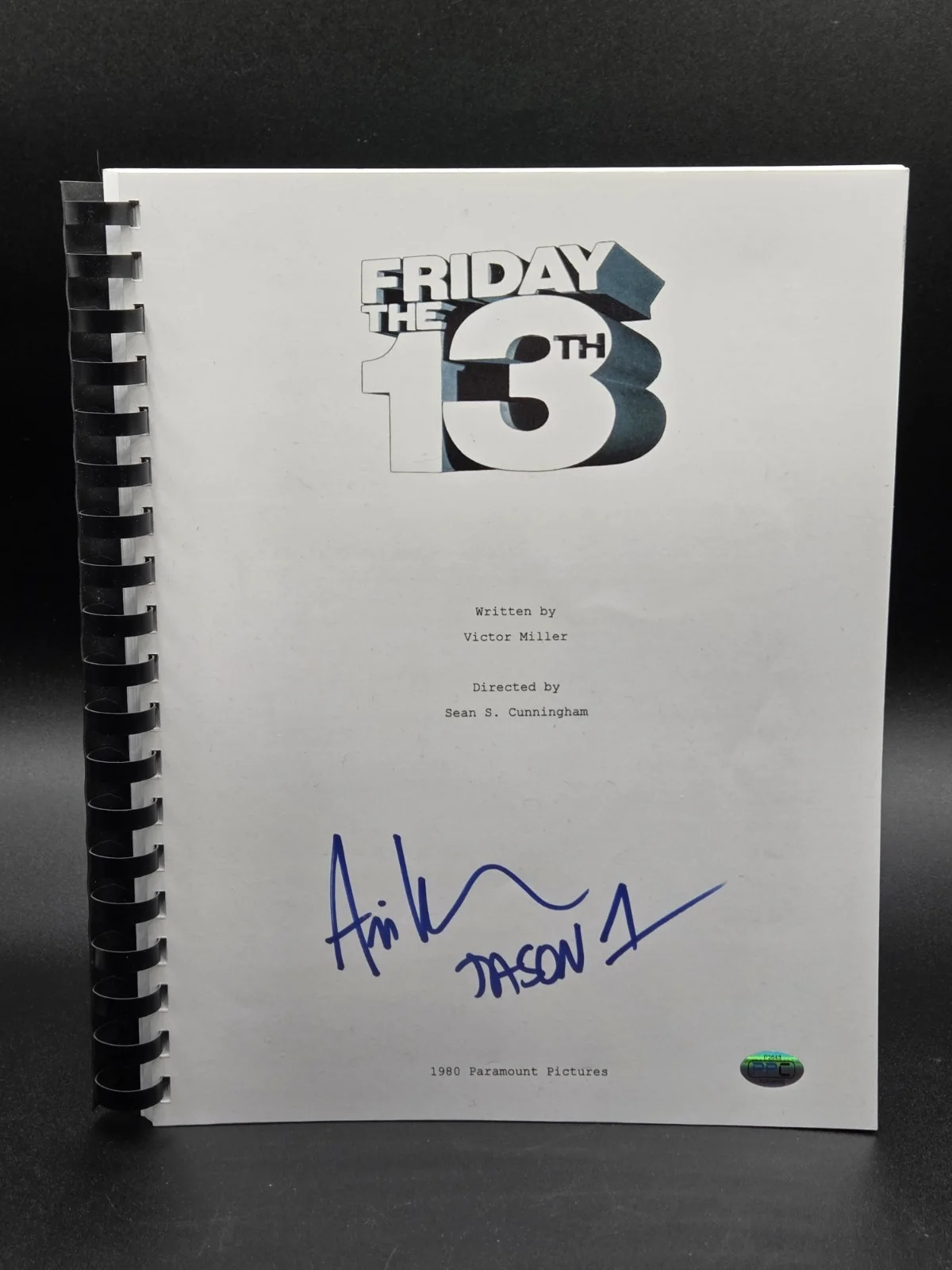 Ari Lehman — Ari Lehman Authentic Signed Friday The 13th Movie Script Autographed - COA PPC, image 2