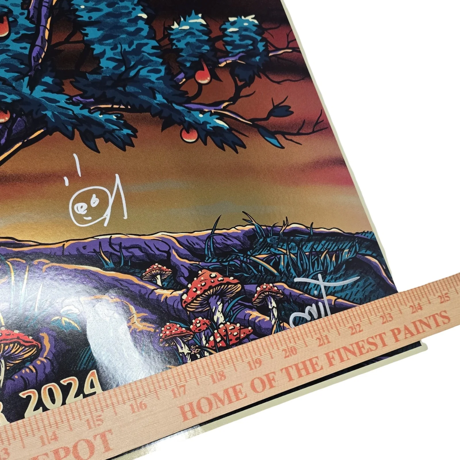 311 Unity Tour Gold Foil Autographed Signed Poster VIP 2024 Concert 23.5x18, изображение 5