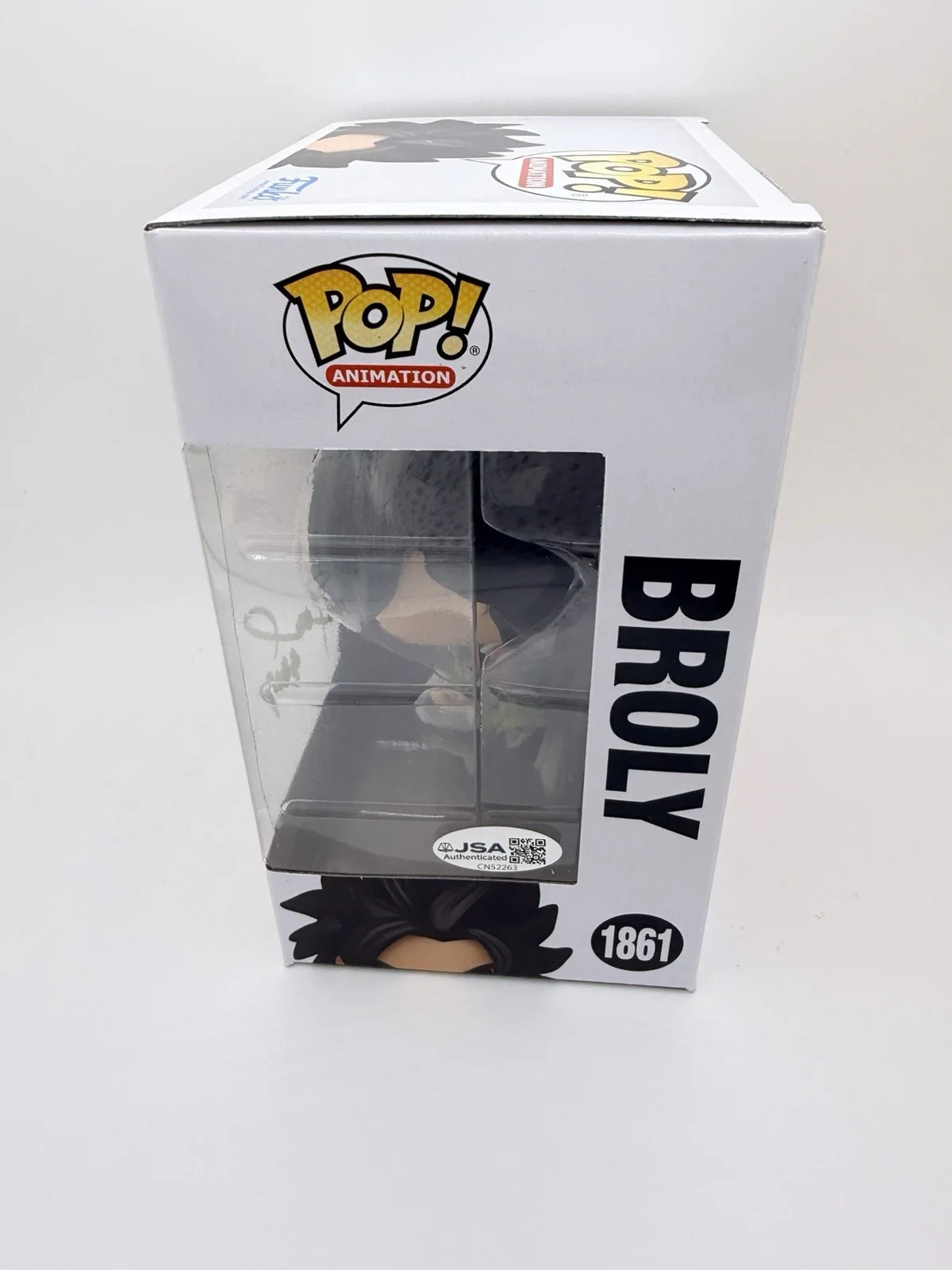 JOHNNY YONG BOSCH SIGNED BROLY FUNKO POP ‘DRAGON BALL SUPER’ +CN INSC. JSA COA, изображение 3