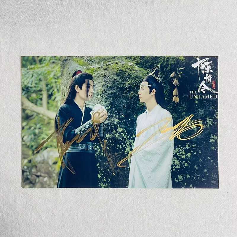 The Untamed Wei Wuxian Lan Wangji Wang Yibo Xiao Zhan Autographed Signed Photo, изображение 3