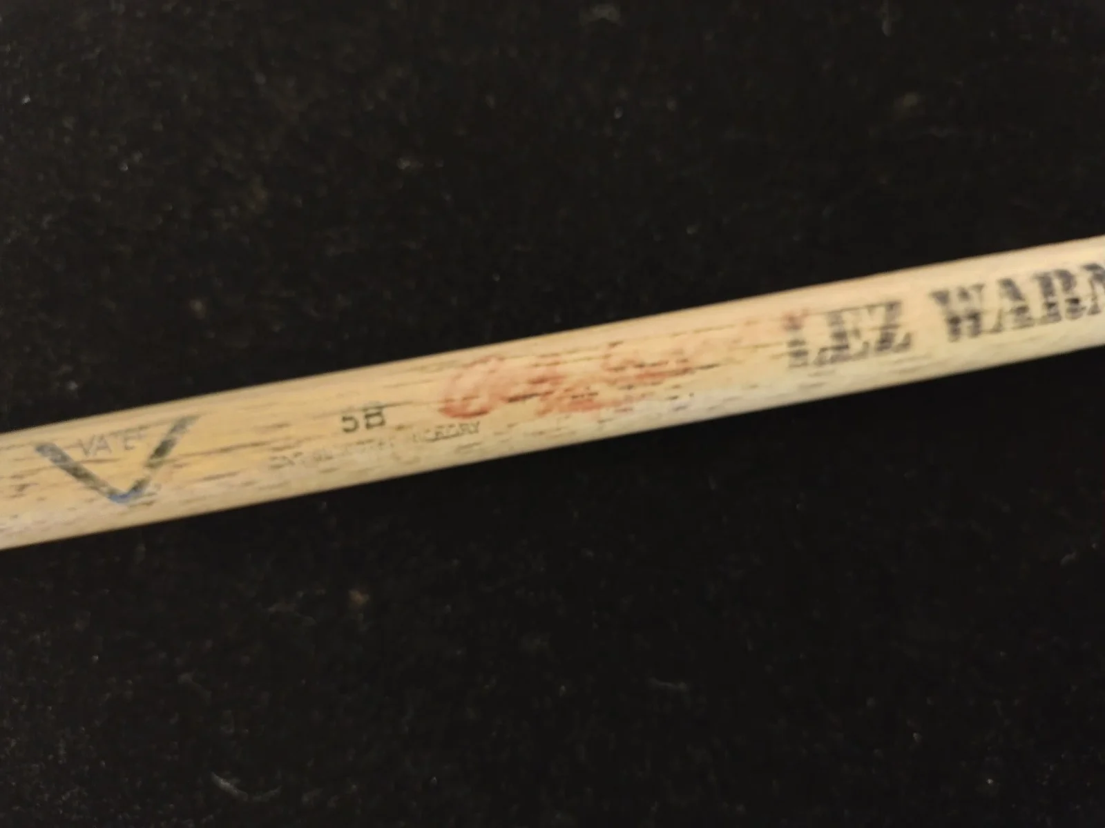 Signed Lez Warner ( The Cult & others) Used Drumstick, '' To Jeff'' , VGC, image 3