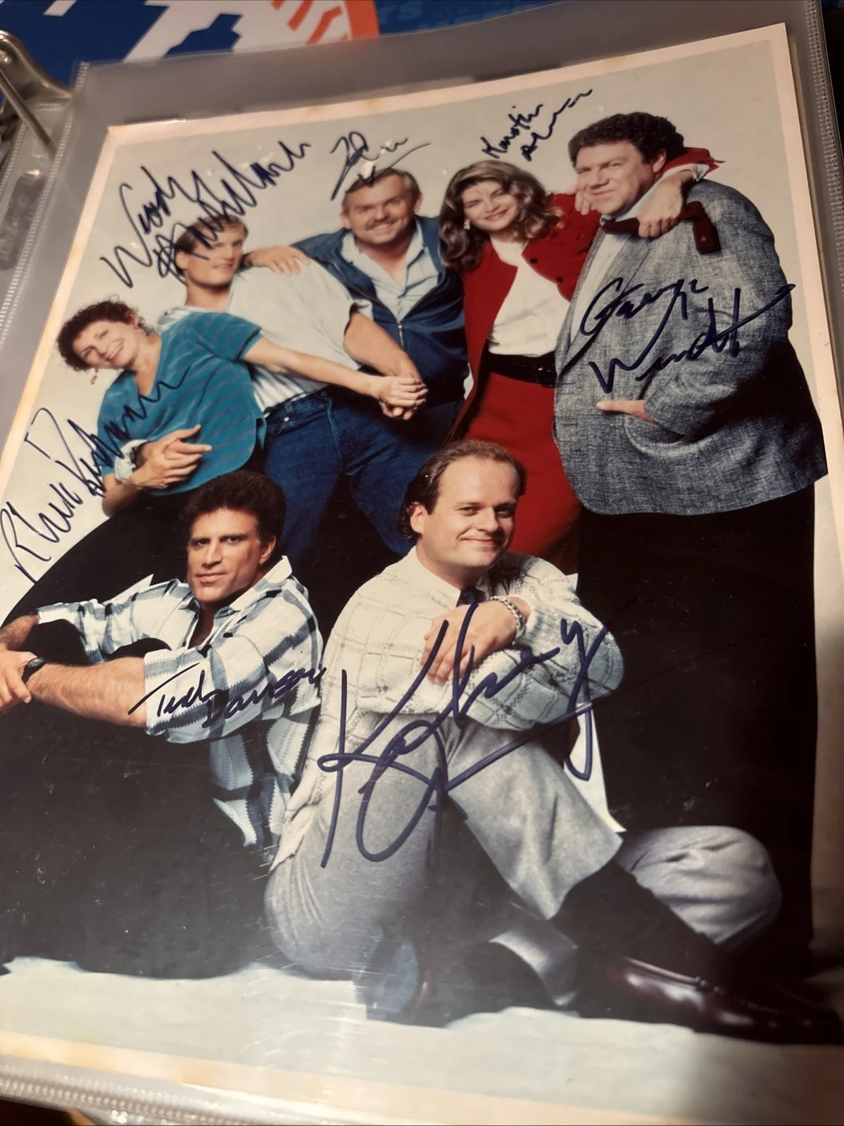 Cheers Cast Signed Photo. No COA. Autographed. 8x10, image 2