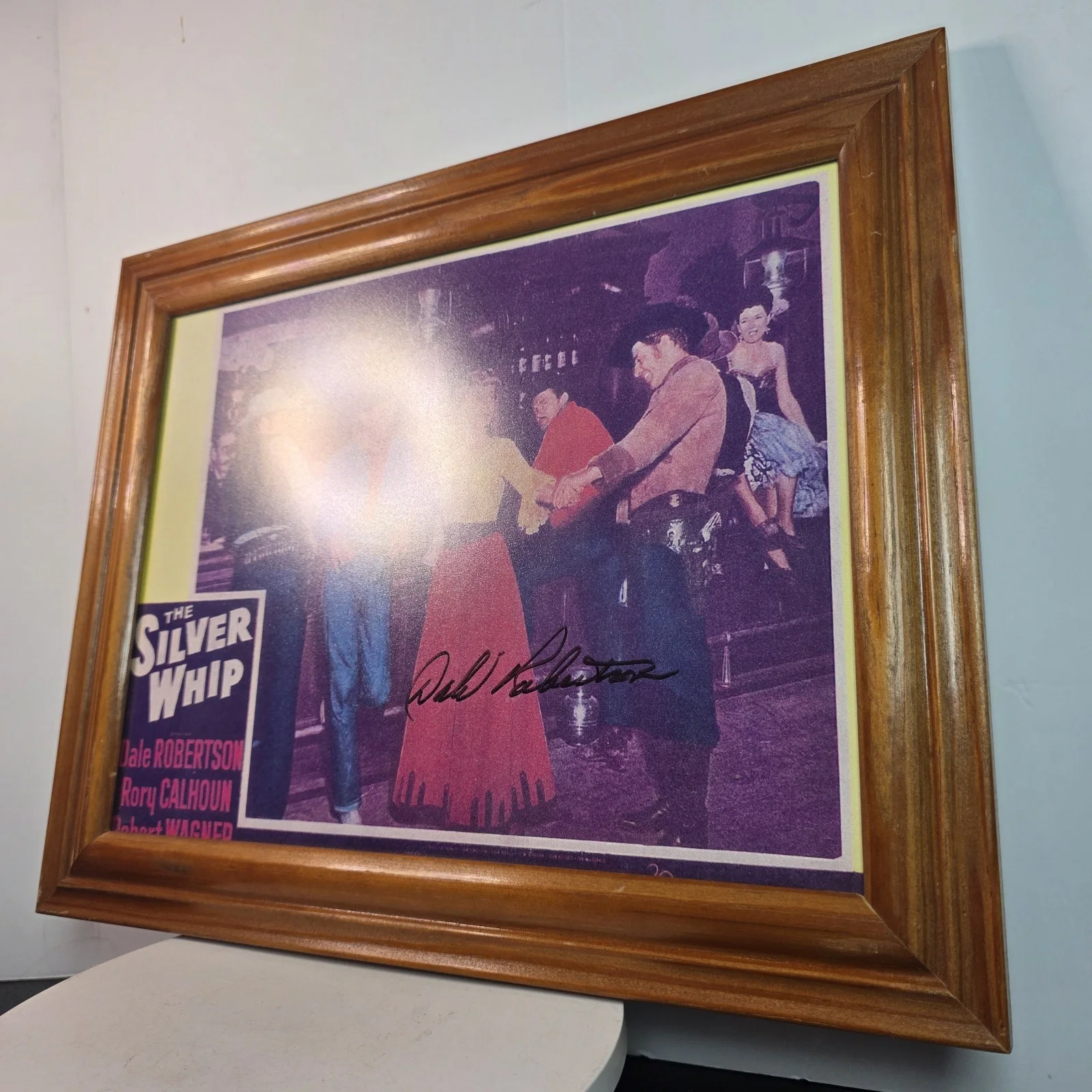 Dale Robertson — Dale Robertson Actor Signed Autograph 11x14 Photo The Silver Whip, image 2
