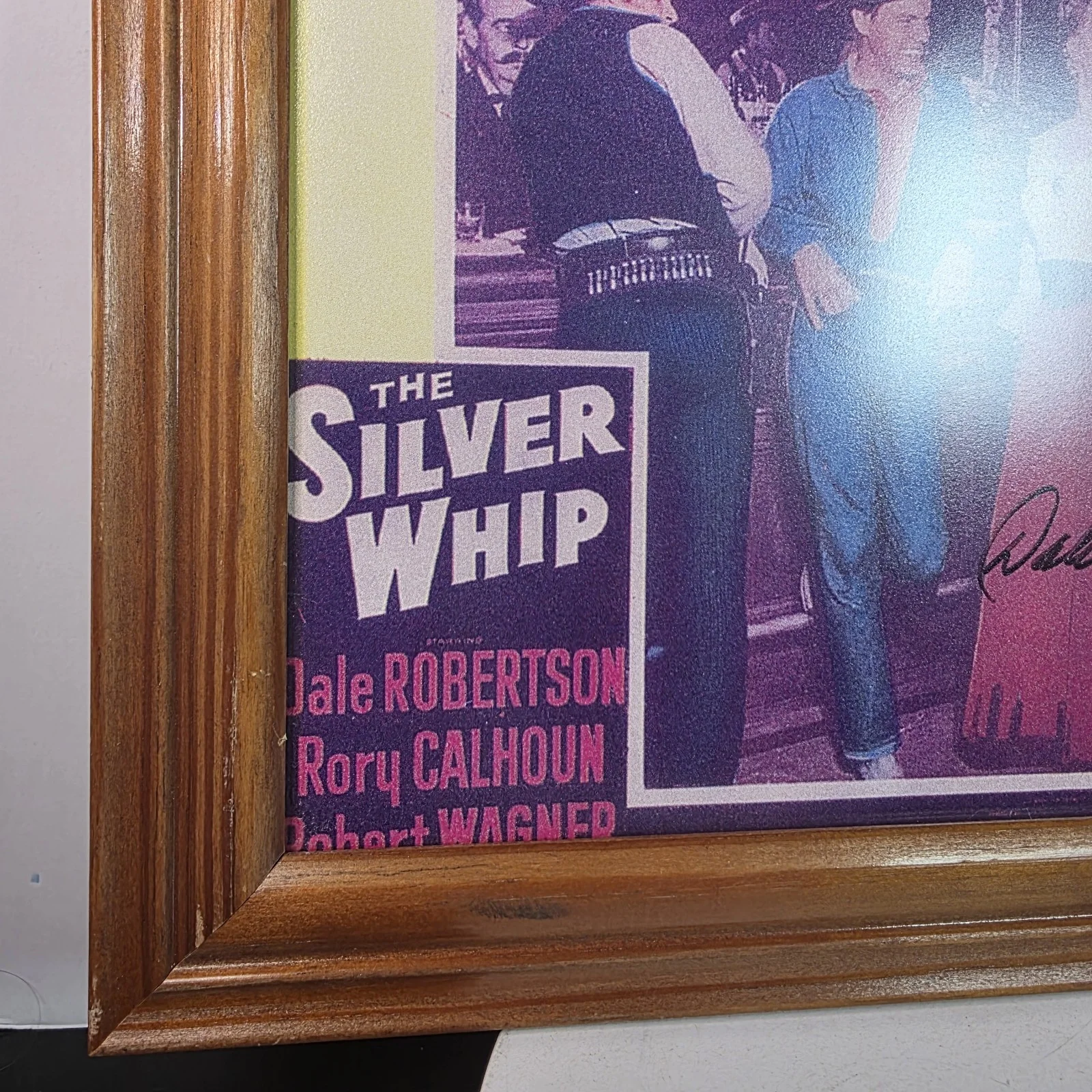 Dale Robertson — Dale Robertson Actor Signed Autograph 11x14 Photo The Silver Whip, image 3